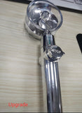 New Turbo Propeller Shower Head Water Saving High Preassure Flow 360 Degrees With Fan Extension Showerhead Rainfall With Holder