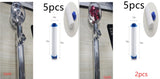 New Turbo Propeller Shower Head Water Saving High Preassure Flow 360 Degrees With Fan Extension Showerhead Rainfall With Holder