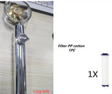 New Turbo Propeller Shower Head Water Saving High Preassure Flow 360 Degrees With Fan Extension Showerhead Rainfall With Holder
