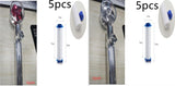 New Turbo Propeller Shower Head Water Saving High Preassure Flow 360 Degrees With Fan Extension Showerhead Rainfall With Holder