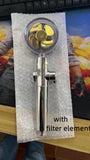 New Turbo Propeller Shower Head Water Saving High Preassure Flow 360 Degrees With Fan Extension Showerhead Rainfall With Holder